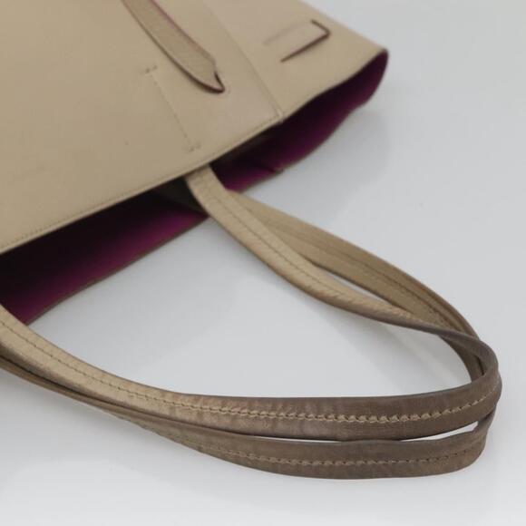 CELINE Cabas Phantom Tote Bag Leather Beige Gold - Picture 7 of 12